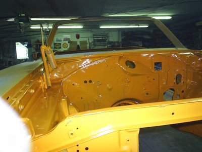 Restoration - engine compartment painted.jpg