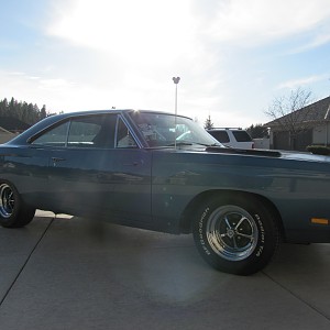 Completed Blue 1969 Road Runner